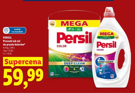 Proszek do prania kolorów Persil Color Deep Clean MEGA promocja w Lidl