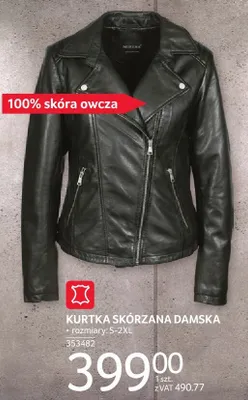Kurtka skórzana damska promocja w Selgros