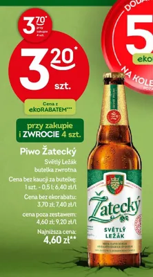 Piwo Świetly Ležák promocja w Żabka