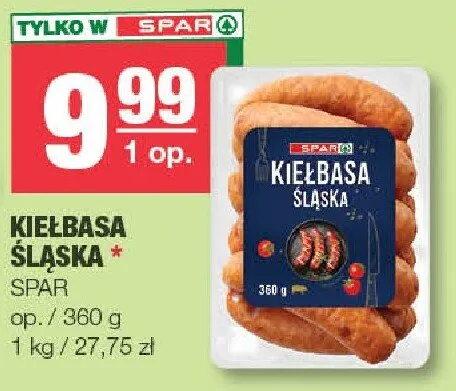 Kiełbasa śląska promocja w SPAR