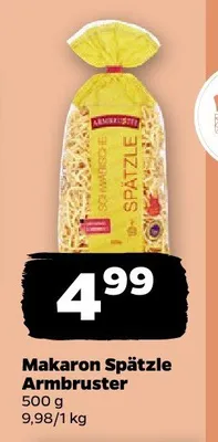 Makaron Spätzle Armbruster promocja w Netto