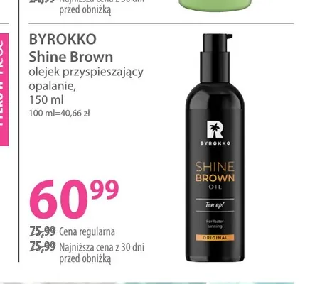 Olejek przyspieszający opalanie Byrokko Shine Brown promocja w Hebe