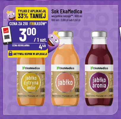 Sok EkaMedica jabłko promocja w POLOmarket
