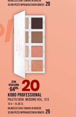 Paleta cieni KOBO PROFESSIONAL Wedding Veil promocja w Drogerie Natura