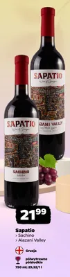 Wino czerwone półsłodkie Sapatio Alazani Valley promocja w Netto