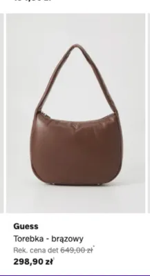 Torebka Guess brązowy promocja w Lounge by Zalando
