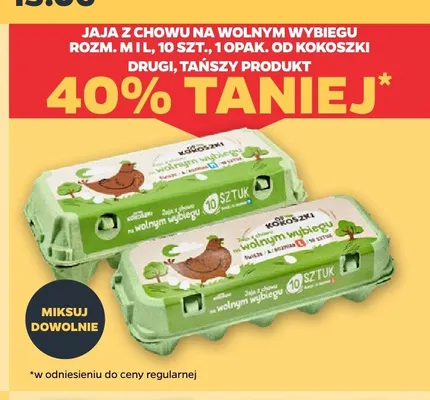 Jaja z chowu na wolnym wybiegu rozm. L Od Kokoszki promocja w Netto
