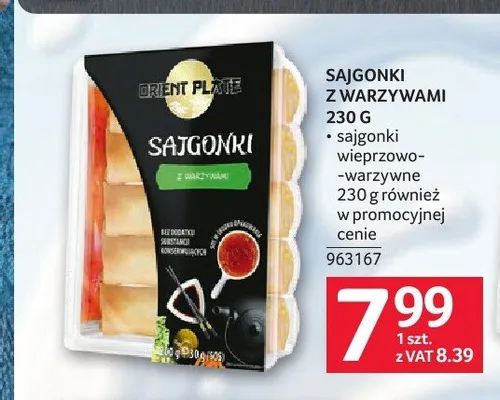 Sajgonki z warzywami Orient Plate promocja w Selgros