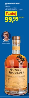 Whisky Monkey Shoulder promocja w Lidl