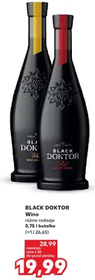 Wino Black Doktor promocja w Kaufland