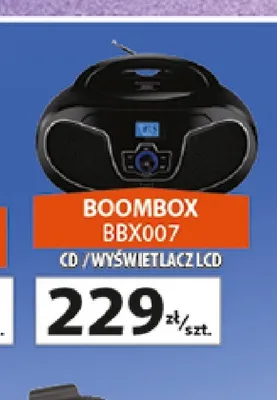 Boombox Manta BBX007 CD / wyświetlacz LCD promocja w Auchan