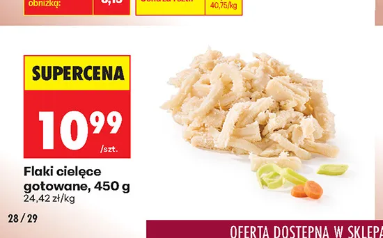 Flaki cielęce gotowane promocja w Biedronka