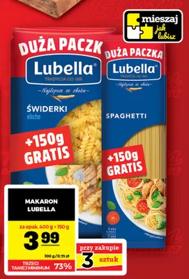 Makaron świderki Lubella promocja w Gram Market