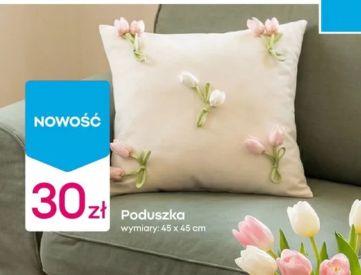 Poduszka 45x45 cm promocja w Pepco
