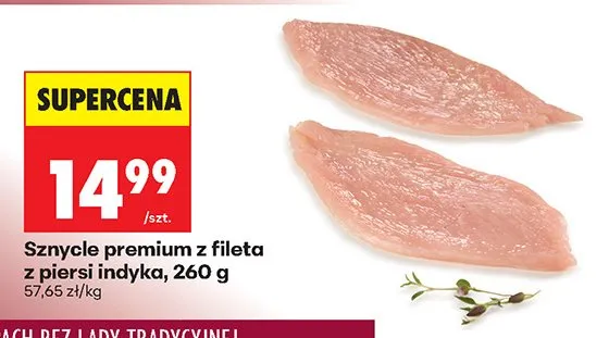 Sznycel premium z fileta z piersi indyka promocja w Biedronka