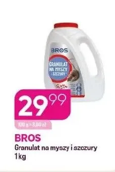 Granulat na myszy i szczury Bros promocja w Drogerie Koliber