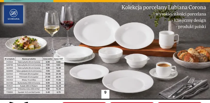 Talerz płytki 20 cm Corona Lubiana promocja w Selgros