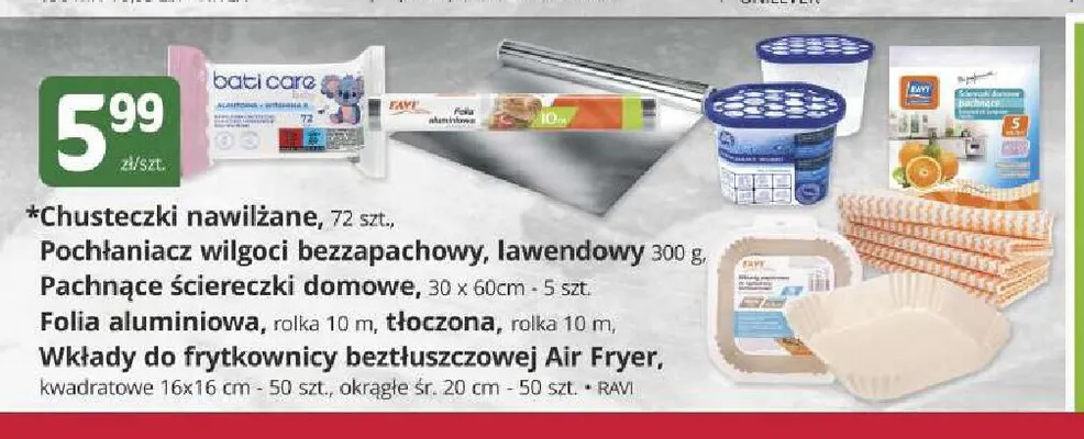 Wkłady do frytkownicy beztłuszczowej kwadratowe 16x16 cm Ravi promocja w Marketvita