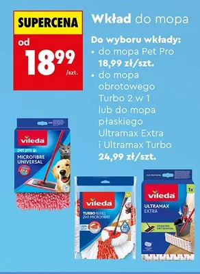Wkład do mopa Pet Pro promocja w Biedronka