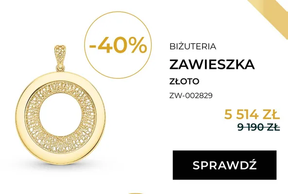 Zawieszka złota Briju Auri promocja w Briju