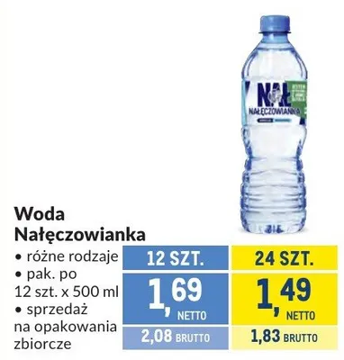 Woda Nałęczowianka promocja w Makro