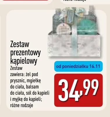 Zestaw prezentowy kąpielowy promocja w Aldi