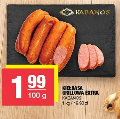 Kiełbasa grillowa extra Kabanos promocja w SPAR