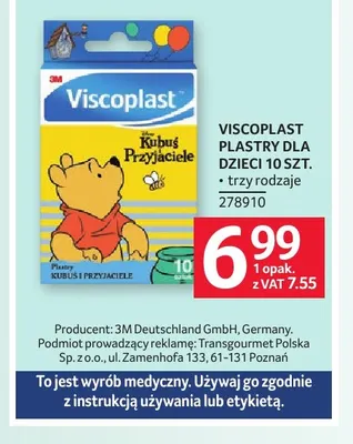 Plastry dla dzieci 10 szt. Viscoplast promocja w Selgros