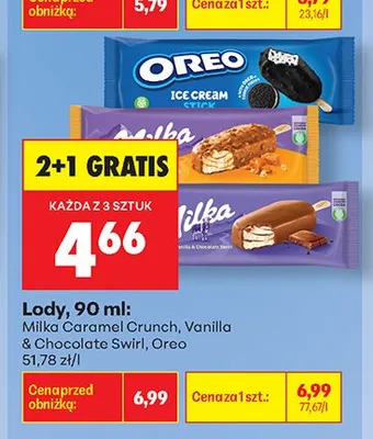 Lody Oreo 90 ml promocja w Biedronka