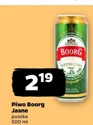Piwo Boorg promocja w Netto