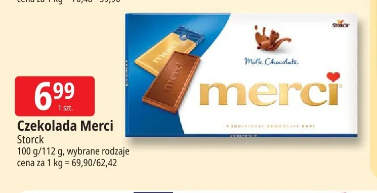 Czekolada Merci promocja w Leclerc