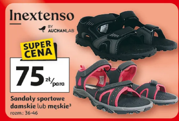 Sandały sportowe męskie Inextenso promocja w Auchan