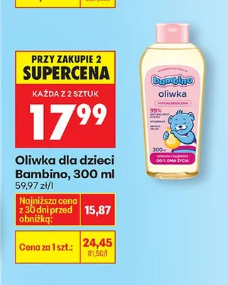 Oliwka dla dzieci promocja w Biedronka