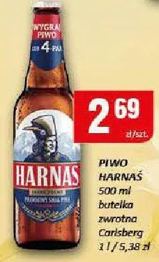 Piwo Harnaś 500ml butelka zwrotna Carlsberg promocja w Chorten