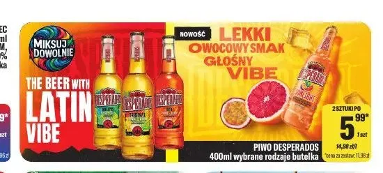 Piwo Desperados promocja w Tomi Markt