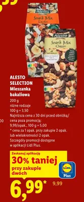 Mieszanka bakaliowa Snack Mix Classic Alesto Selection promocja w Lidl