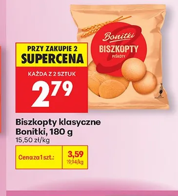 Biszkopty klasyczne Bonitki promocja w Biedronka