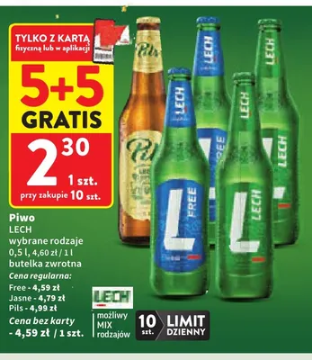 Piwo Lech promocja w Intermarche