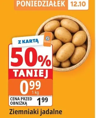 Ziemniaki jadalne promocja w Leclerc