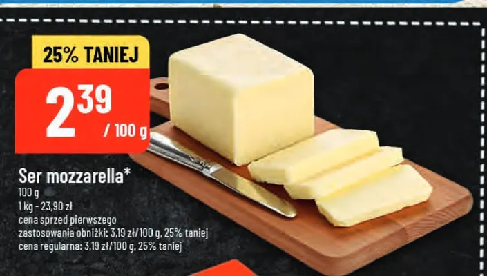 Ser mozzarella promocja w POLOmarket