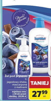 Żel pod prysznic Bambino Rodzina mascarpone z malinami promocja w Carrefour