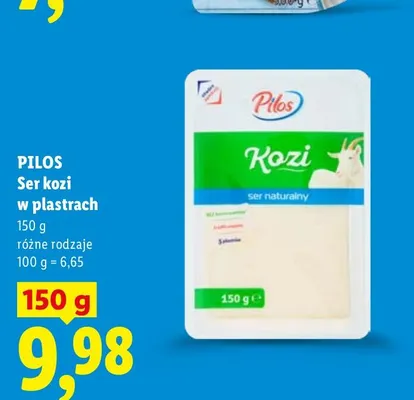 Ser kozi w plastrach Pilos promocja w Lidl