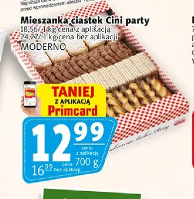 Mieszanka ciastek Cini party Moderno promocja w Prim Market