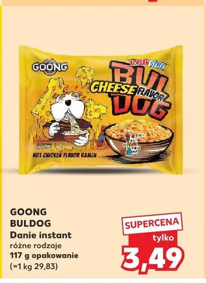 Danie instant Buldog Cheese Flavor Ramen Goong promocja w Kaufland