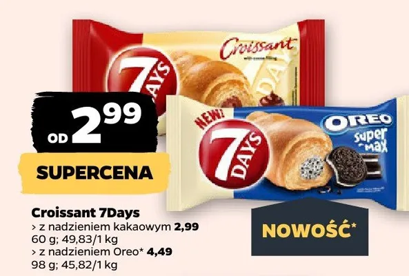 Croissant z nadzieniem kakaowym promocja w Netto