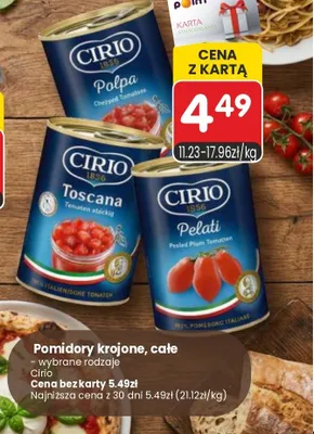 Pomidory krojone Polpa Cirio promocja w Market Point