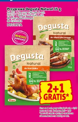 Przyprawa Degusta Natural do kurczaka promocja w Prim Market