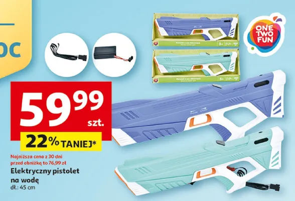 Elektryczny pistolet na wodę promocja w Auchan
