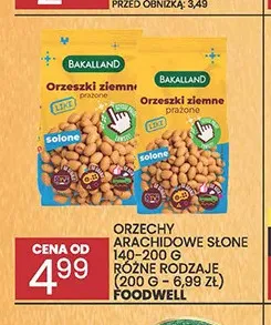 Orzechy arachidowe słone Bakalland promocja w Wafelek