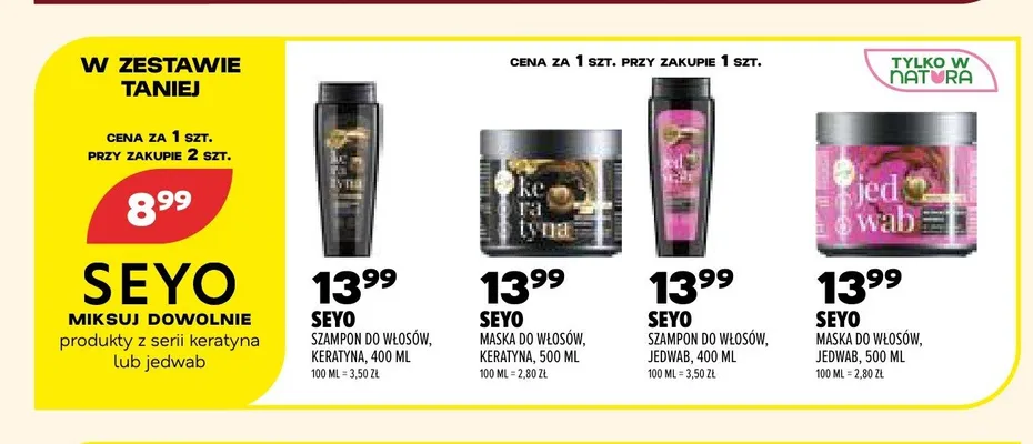 Szampon do włosów Seyo Keratyna promocja w Drogerie Natura